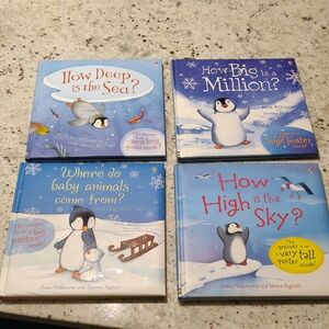 Lot Of 4 Usborne Children's Book About  Curious Penguin Pipkin